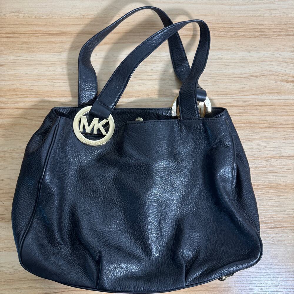 MICHAEL Michael Kors Fulton Large East West Tote Pebbled Leather Shoulder Bag